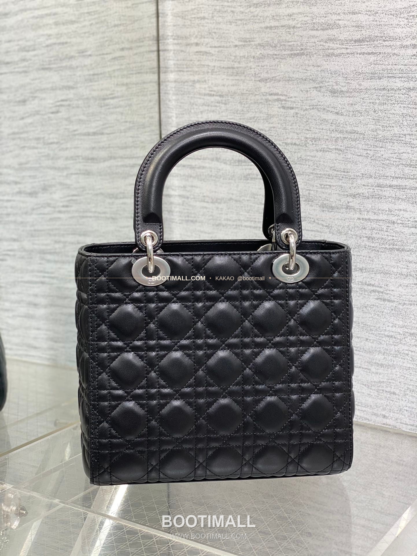 디올 레이디 디올 램스킨 까나쥬 플랩 토트 숄더백 Dior Lady Dior Lambskin Cannage Flap Tote Shoulder Bag 6605 24cm 5