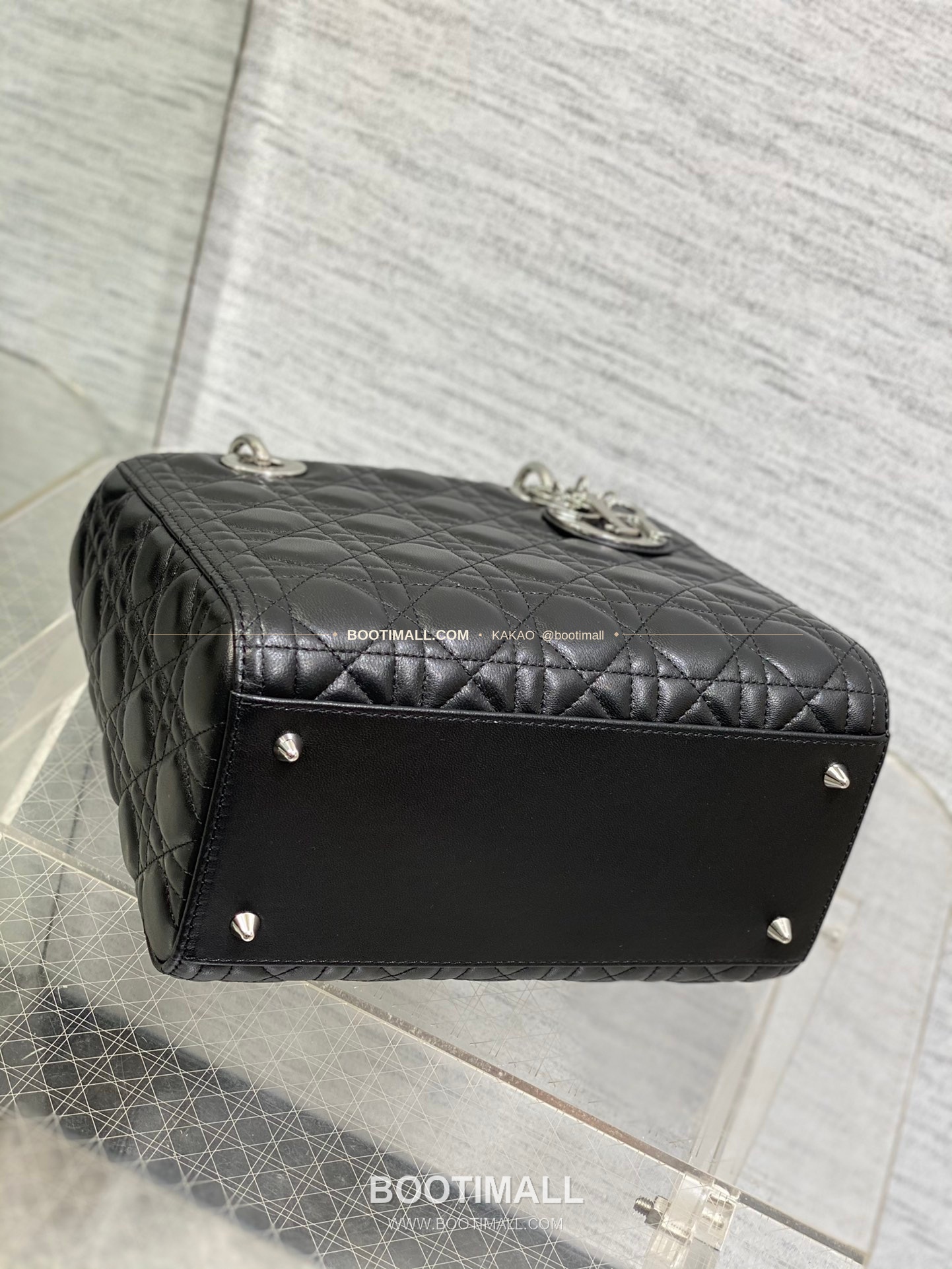 디올 레이디 디올 램스킨 까나쥬 플랩 토트 숄더백 Dior Lady Dior Lambskin Cannage Flap Tote Shoulder Bag 6605 24cm 7