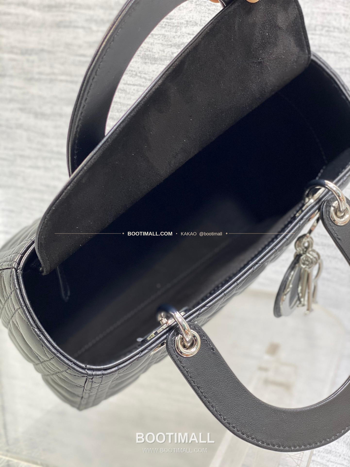 디올 레이디 디올 램스킨 까나쥬 플랩 토트 숄더백 Dior Lady Dior Lambskin Cannage Flap Tote Shoulder Bag 6605 24cm 8