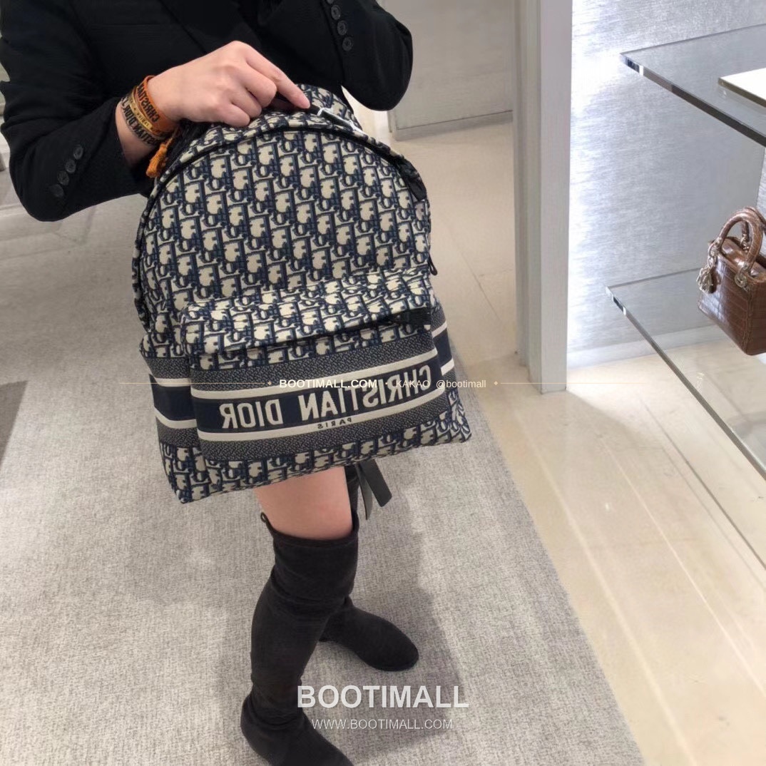 디올 오블리크 캔버스 레터로고 대형 백팩 Dior Oblique Canvas Letter Logo Large Backpack 096 41cm 2