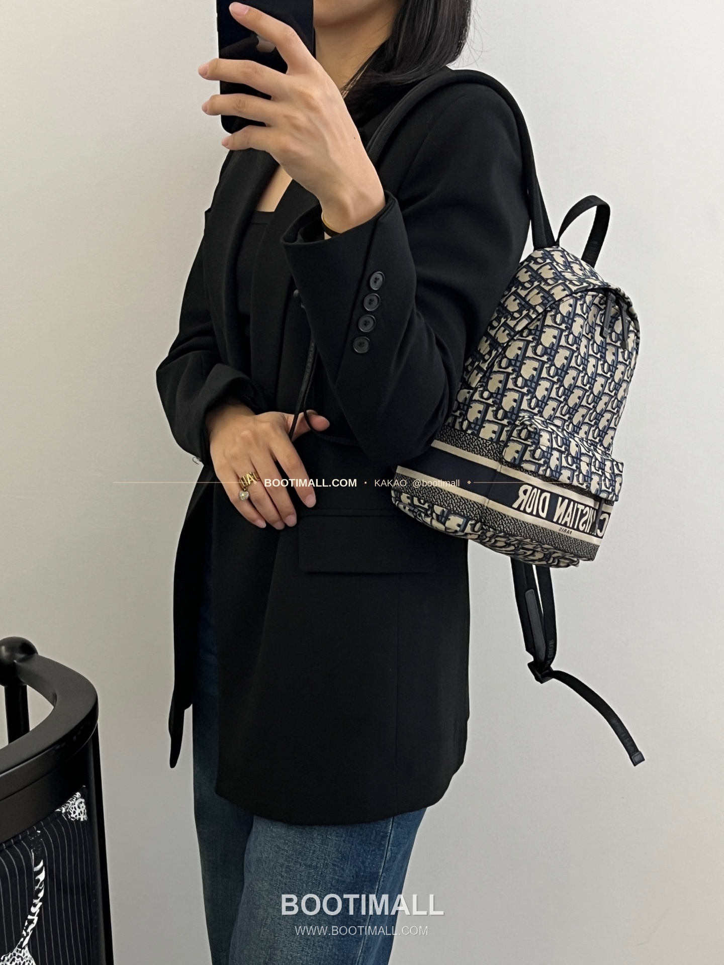 디올 오블리크 캔버스 레터로고 스몰 백팩 Dior Oblique Canvas Letter Logo Small Backpack 084 31.5cm 2