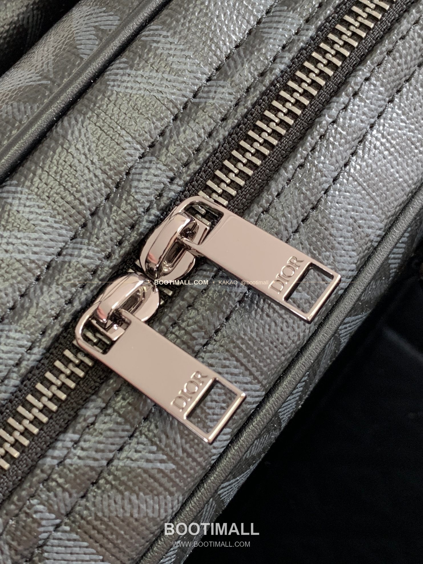 디올 히트 더 로드 CD다이아몬드 캔버스 레더 블랙 브리프케이스 Dior Hit The Road CD Diamond Canvas Leather Black Briefcase 1ESBR164CDP 36.5cm 5