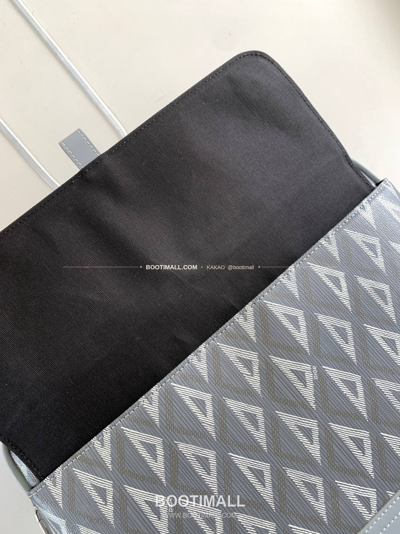 디올 히트 더 로드 CD다이아몬드 캔버스 레더 블랙 브리프케이스 Dior Hit The Road CD Diamond Canvas Leather Black Briefcase 1ESBR164CDP 36.5cm 7