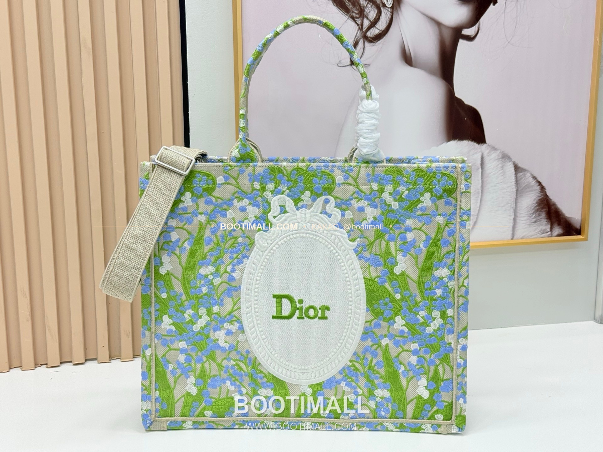 디올 JWA 캔버스 북토트 리프미러 라지 토트백 Dior JWA Canvas Book Tote Leaf Mirror Large Tote Bag 8833 41cm 1