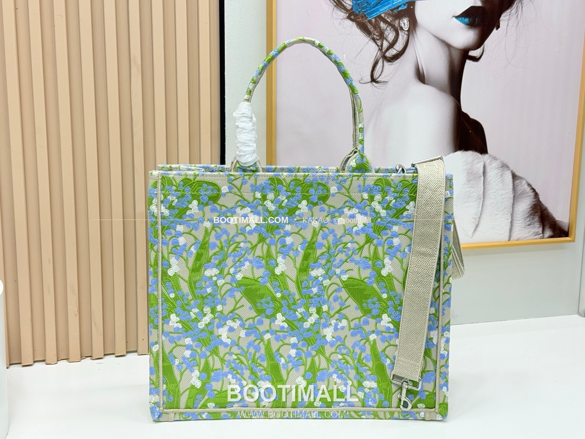 디올 JWA 캔버스 북토트 리프미러 라지 토트백 Dior JWA Canvas Book Tote Leaf Mirror Large Tote Bag 8833 41cm 4