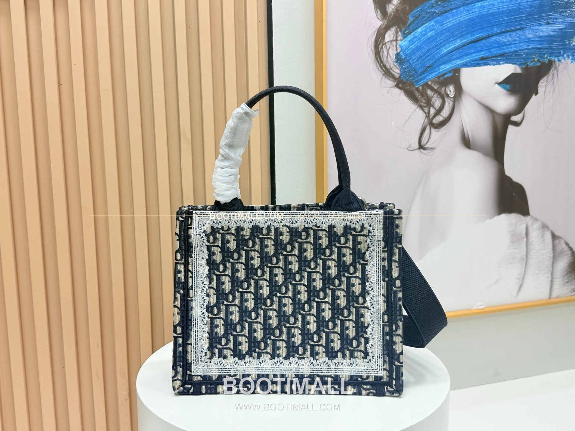 디올 JWA 캔버스 북토트 리프미러 스몰 토트백 Dior JWA Canvas Book Tote Leaf Mirror Small Tote Bag 8835 26cm 4