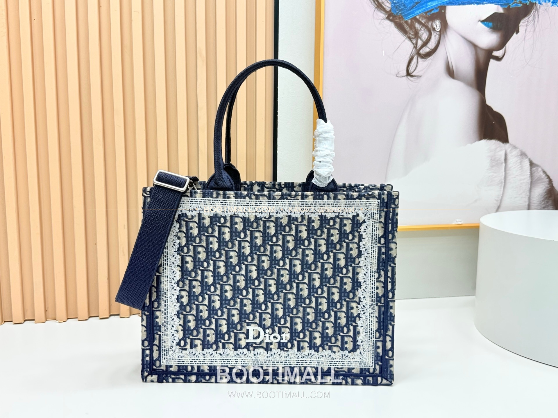 디올 JWA 캔버스 북토트 리프미러 미디엄 토트백 Dior JWA Canvas Book Tote Leaf Mirror Medium Tote Bag 8834 36cm 1