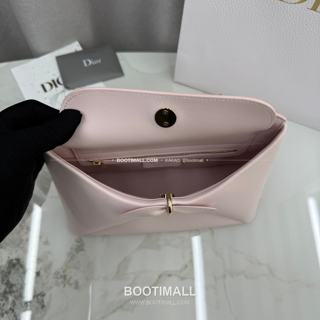 디올 2026SS 레더 보우디테일 화이트 토트백 Dior 2026 SS Leather Bow Detail White Tote Bag 7038 28cm 8