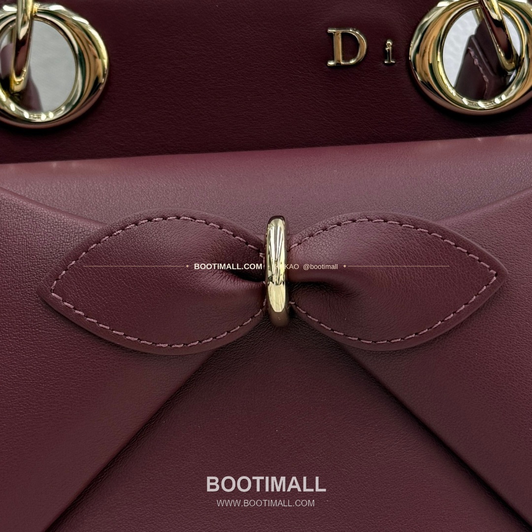 디올 2026SS 레더 보우디테일 화이트 토트백 Dior 2026 SS Leather Bow Detail White Tote Bag 7038 28cm 6