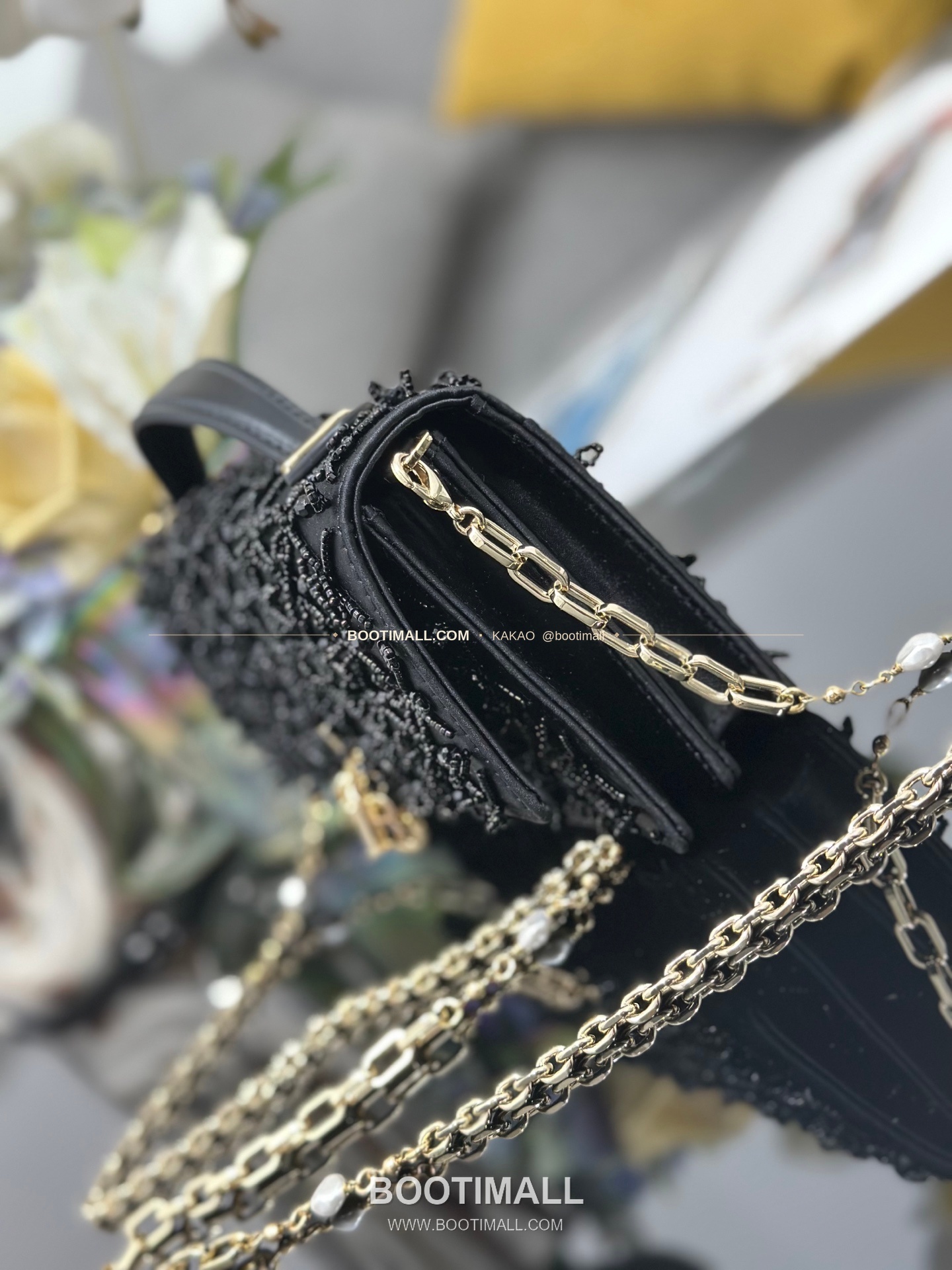 디올 미스디올 새틴 자수비즈 보우 핑크 미니 체인백 Dior Miss Dior Satin Embroidery Beads Bow Pink Mini Chain Bag M0997 21cm 3