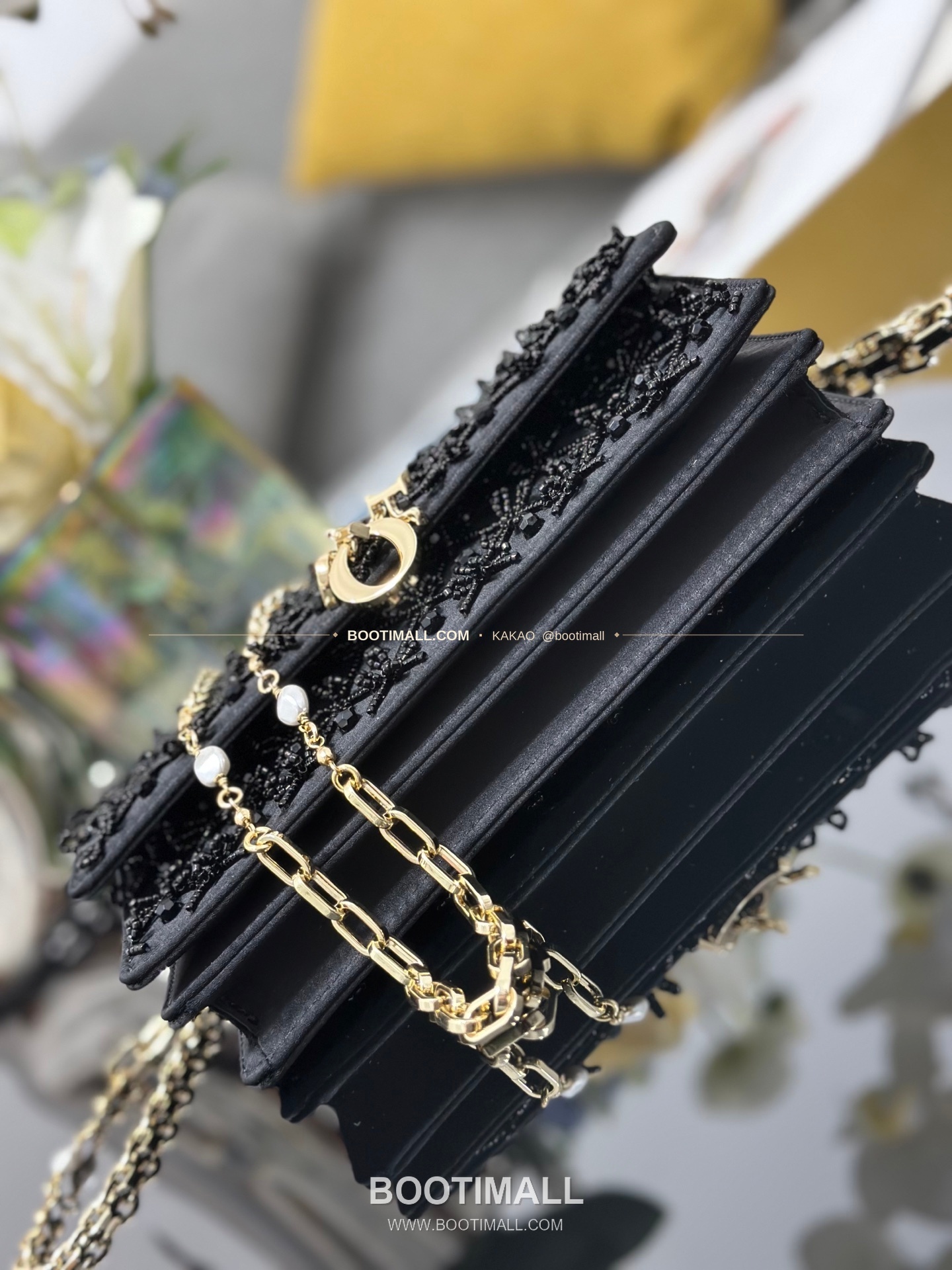 디올 미스디올 새틴 자수비즈 보우 핑크 미니 체인백 Dior Miss Dior Satin Embroidery Beads Bow Pink Mini Chain Bag M0997 21cm 4