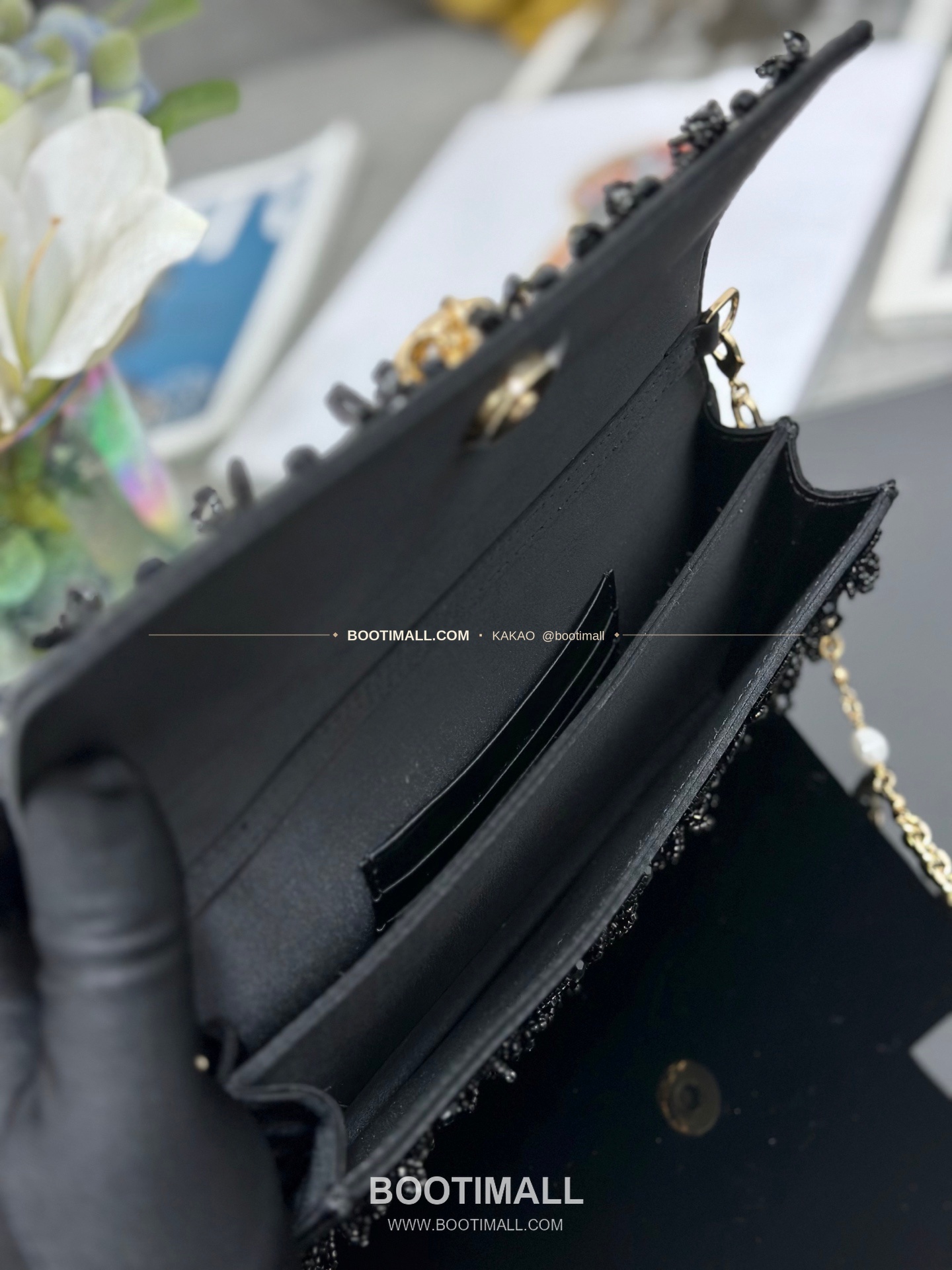 디올 미스디올 새틴 자수비즈 보우 핑크 미니 체인백 Dior Miss Dior Satin Embroidery Beads Bow Pink Mini Chain Bag M0997 21cm 8