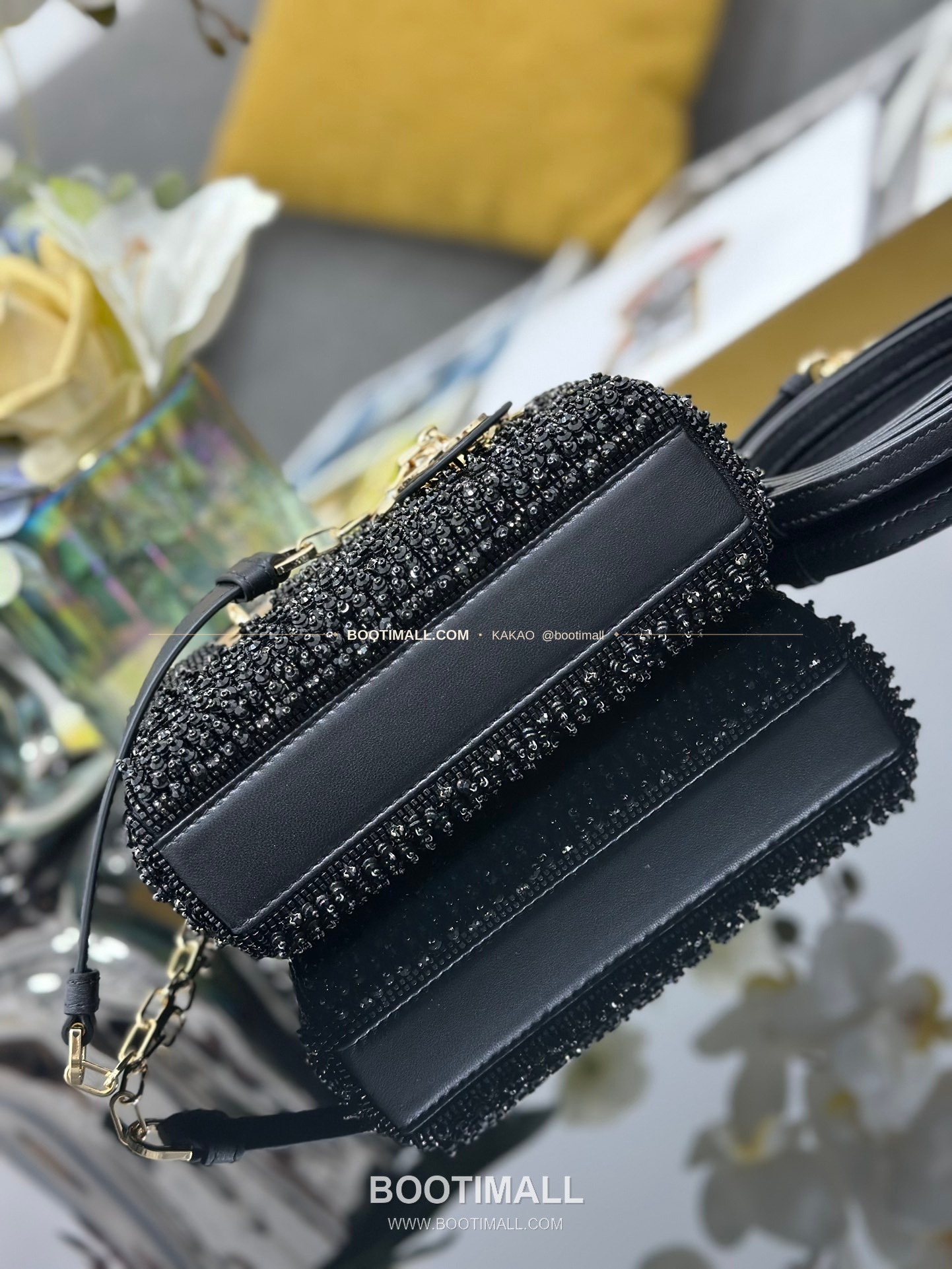 디올 레이디디조이 새틴 비즈자수 보우 핑크 미니백 Dior Lady D-Joy Satin Beaded Embroidery Bow Pink Mini Bag S0910 16cm 4