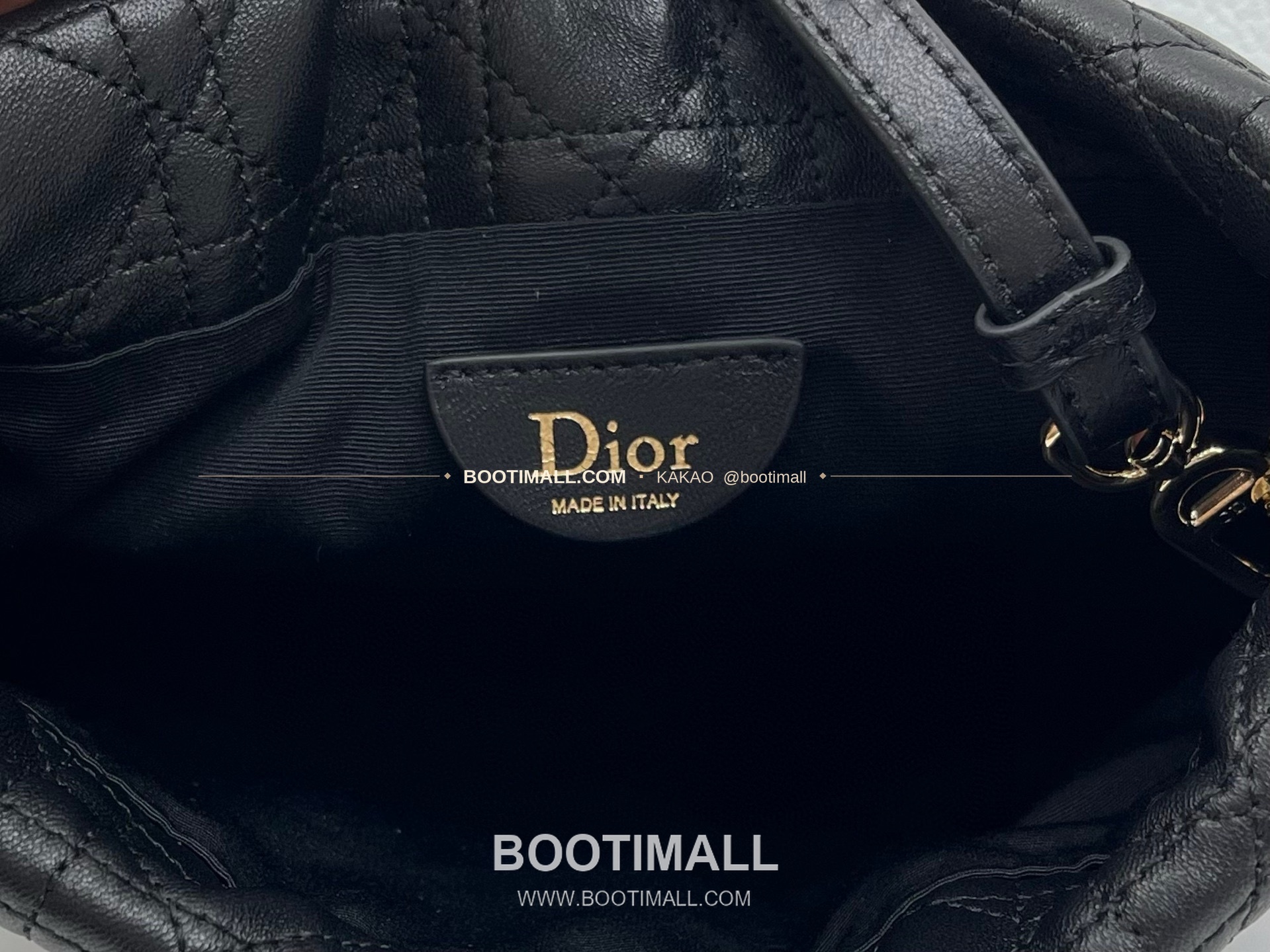 디올 아디오러블 램스킨 카나쥬 보우 블랙 버킷백 Dior Adiorable Lambskin Cannage Bow Black Bucket Bag 22cm 9