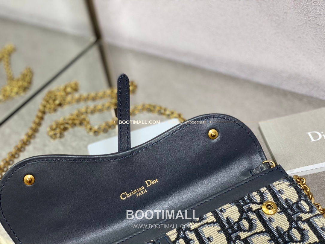 디올 레더 체인 탈부착 블랙 미니 체인백 Dior Leather Detachable Chain Black Mini Chain Bag 2038 19cm 5