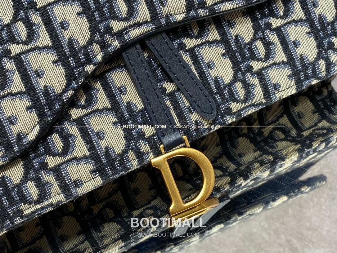 디올 새들 레더 체인 WOC 블랙 미니 체인백 Dior Saddle Leather Chain WOC Black Mini Chain Bag 2042 21cm 4