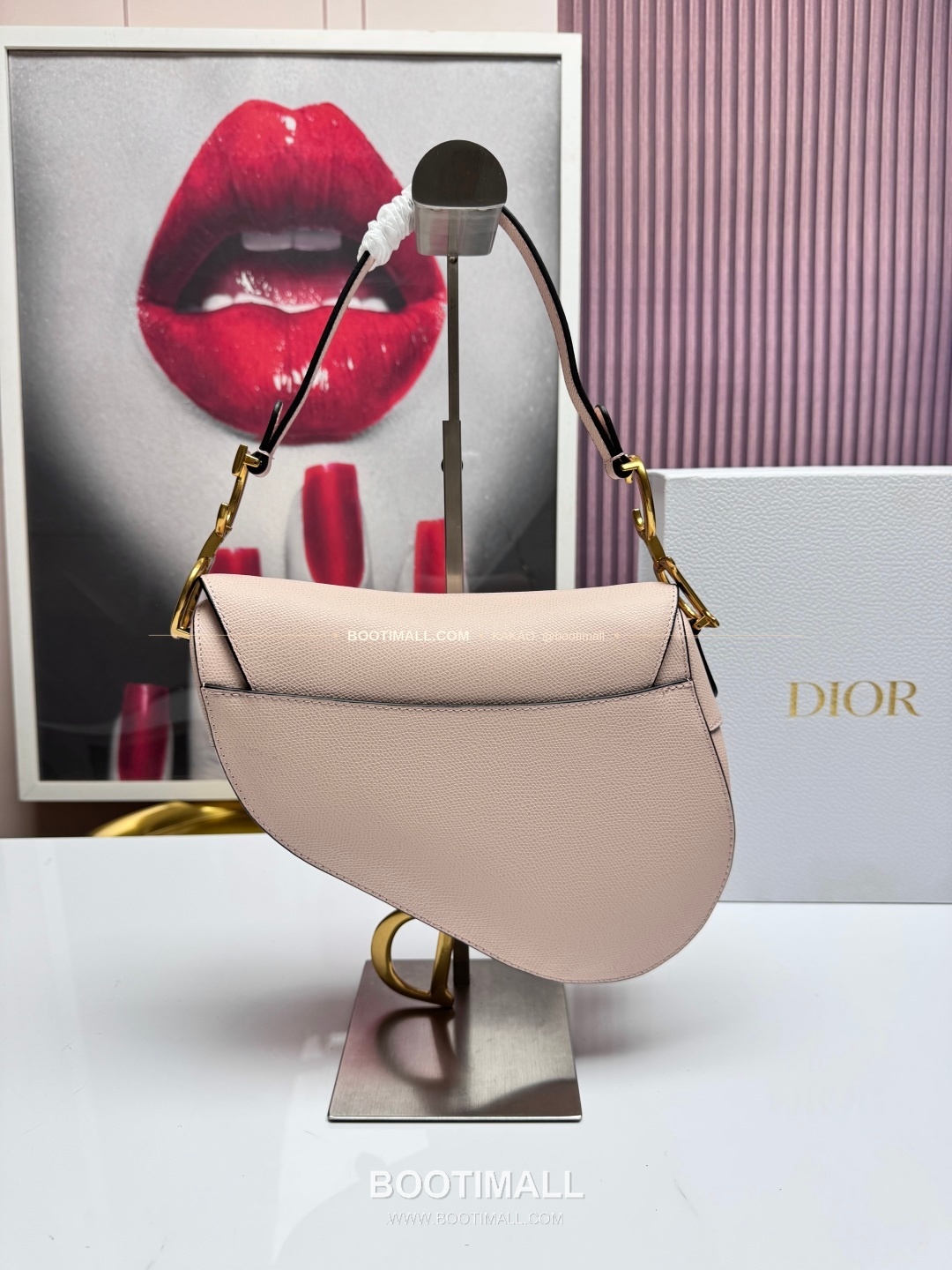 디올 새들 레더 CD로고 라지 숄더백 Dior Saddle Leather CD Logo Black Large Shoulder Bag 24cm 2