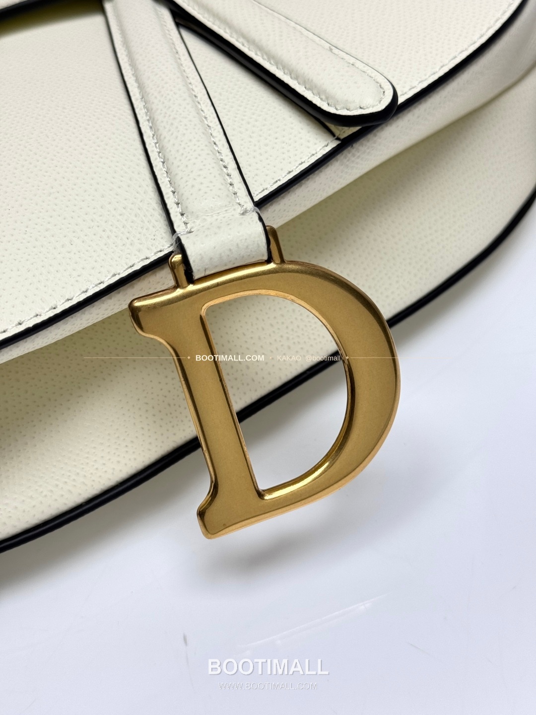 디올 새들 레더 CD로고 라지 숄더백 Dior Saddle Leather CD Logo Black Large Shoulder Bag 24cm 7