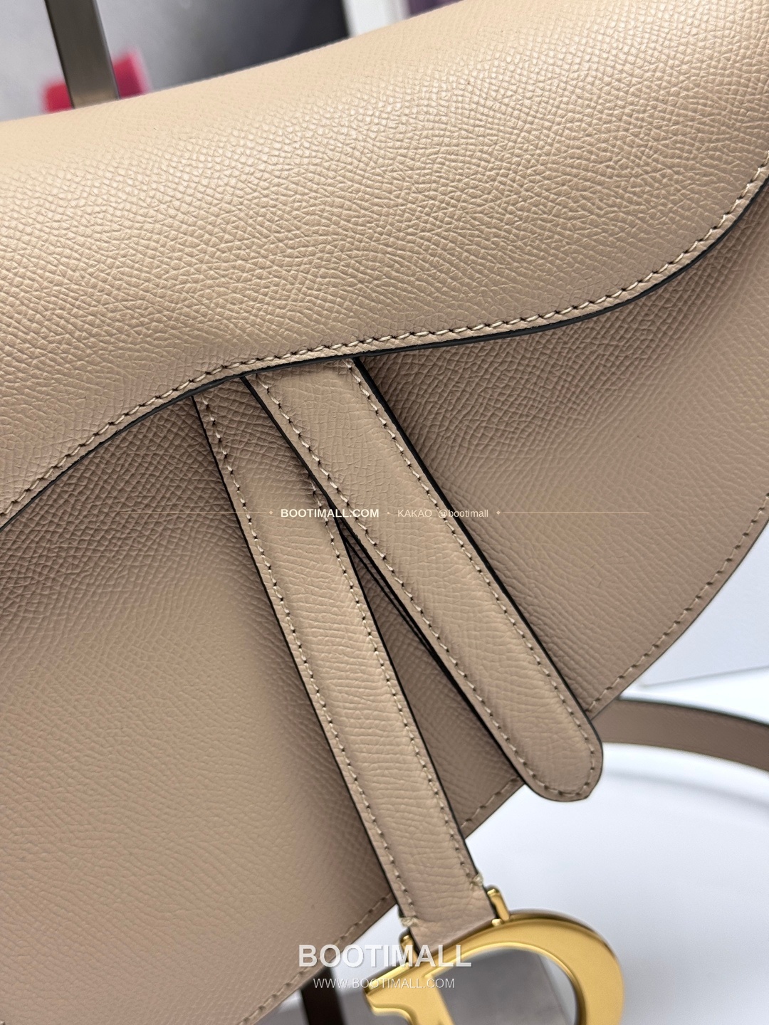 디올 새들 레더 CD로고 라지 숄더백 Dior Saddle Leather CD Logo Black Large Shoulder Bag 24cm 5