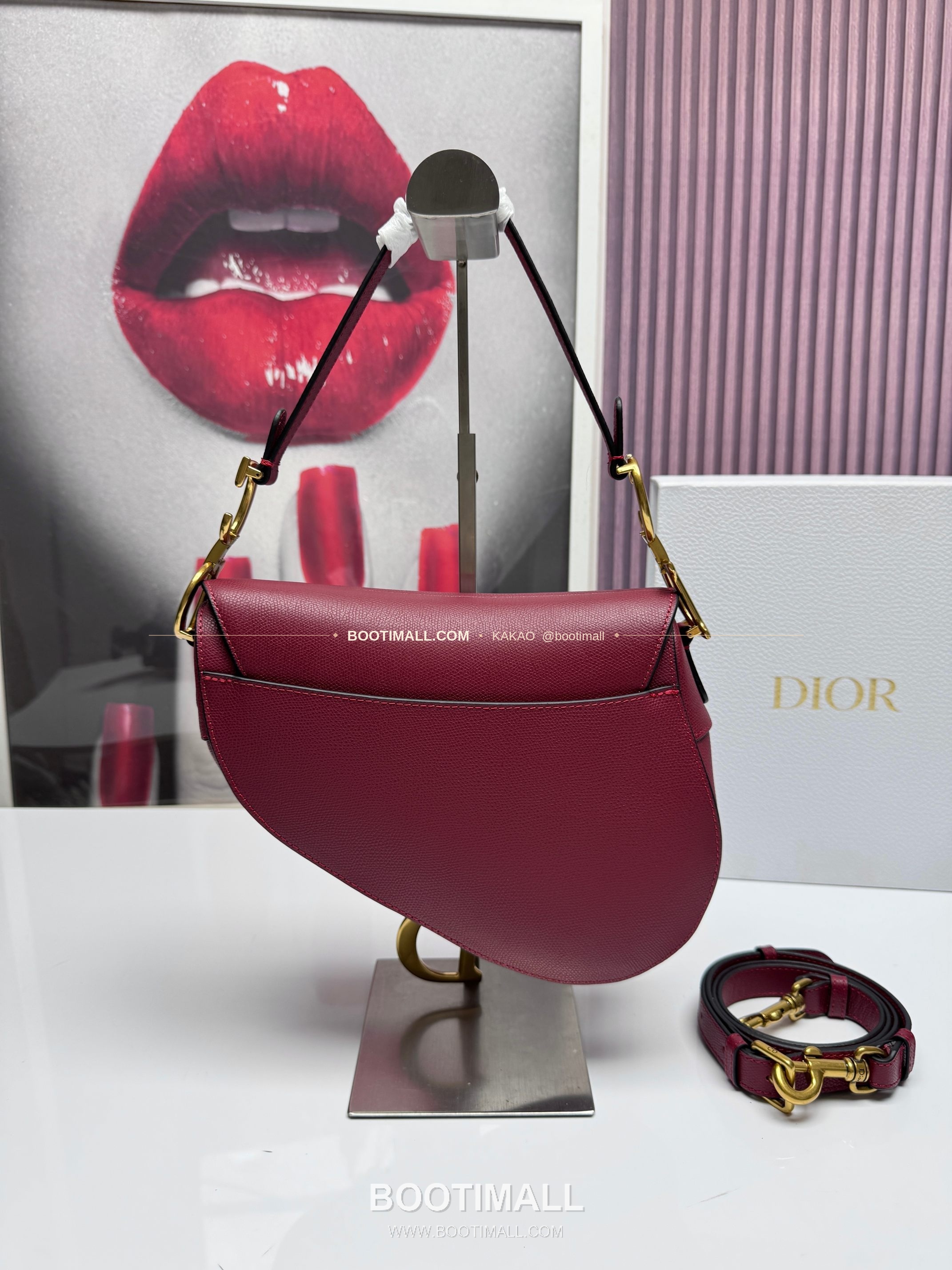 디올 새들 레더 CD로고 라지 숄더백 Dior Saddle Leather CD Logo Black Large Shoulder Bag 24cm 3