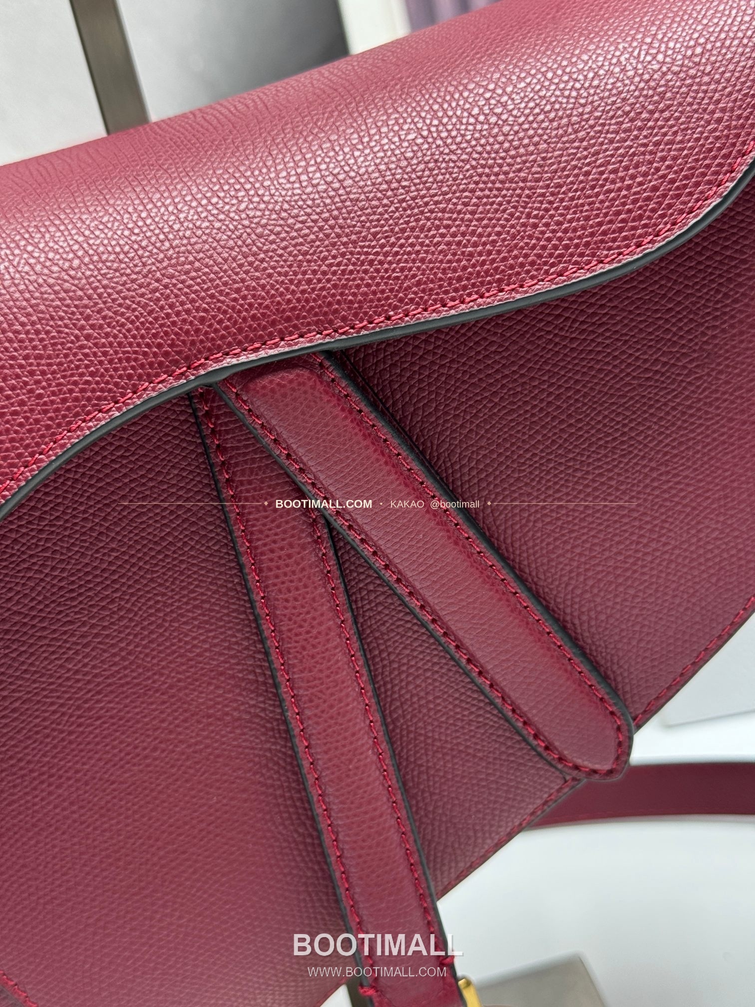 디올 새들 레더 CD로고 라지 숄더백 Dior Saddle Leather CD Logo Black Large Shoulder Bag 24cm 5