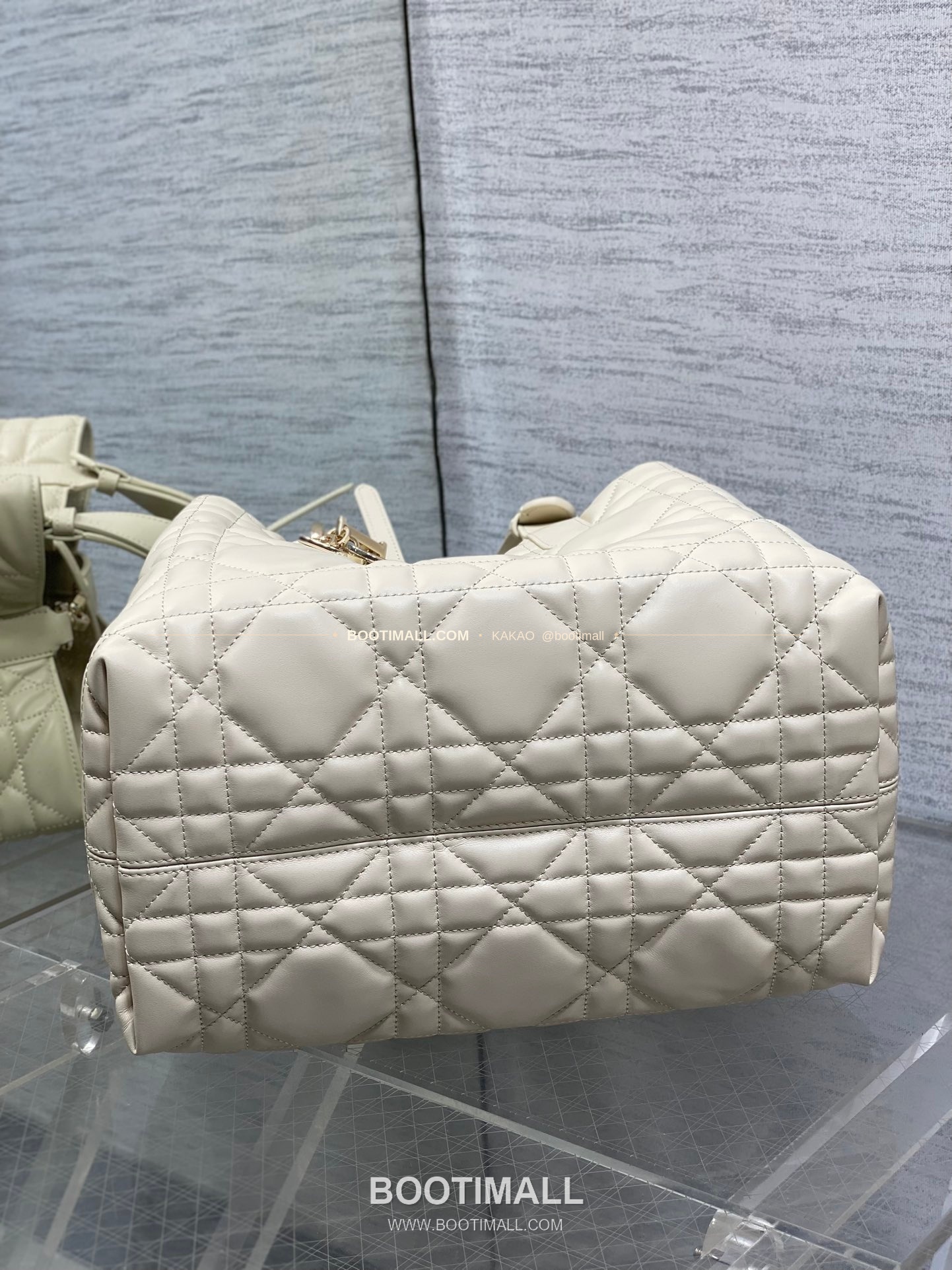 디올 투주르 카프스킨 카나쥬 아이보리 토트백 Dior Toujours Calfskin Cannage Ivory Tote Bag 2821 28.5cm 7
