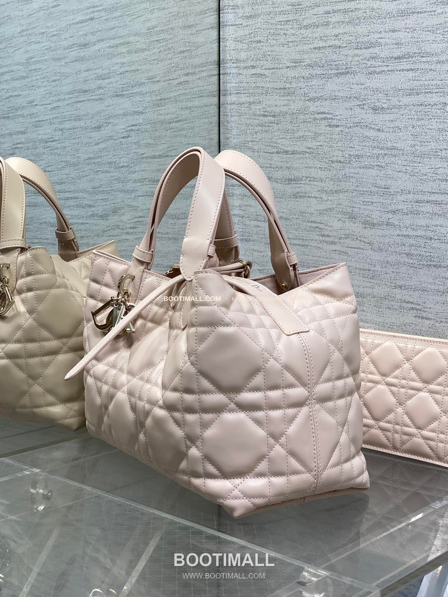 디올 투주르 카프스킨 카나쥬 아이보리 토트백 Dior Toujours Calfskin Cannage Ivory Tote Bag 2821 28.5cm 6
