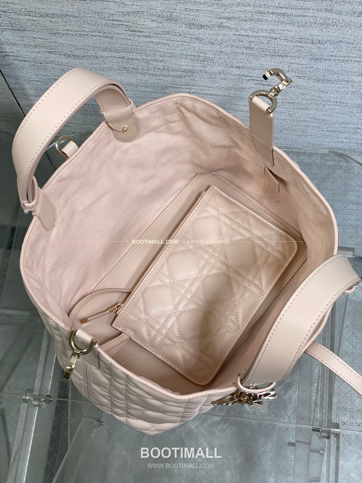 디올 투주르 카프스킨 카나쥬 아이보리 토트백 Dior Toujours Calfskin Cannage Ivory Tote Bag 2821 28.5cm 8