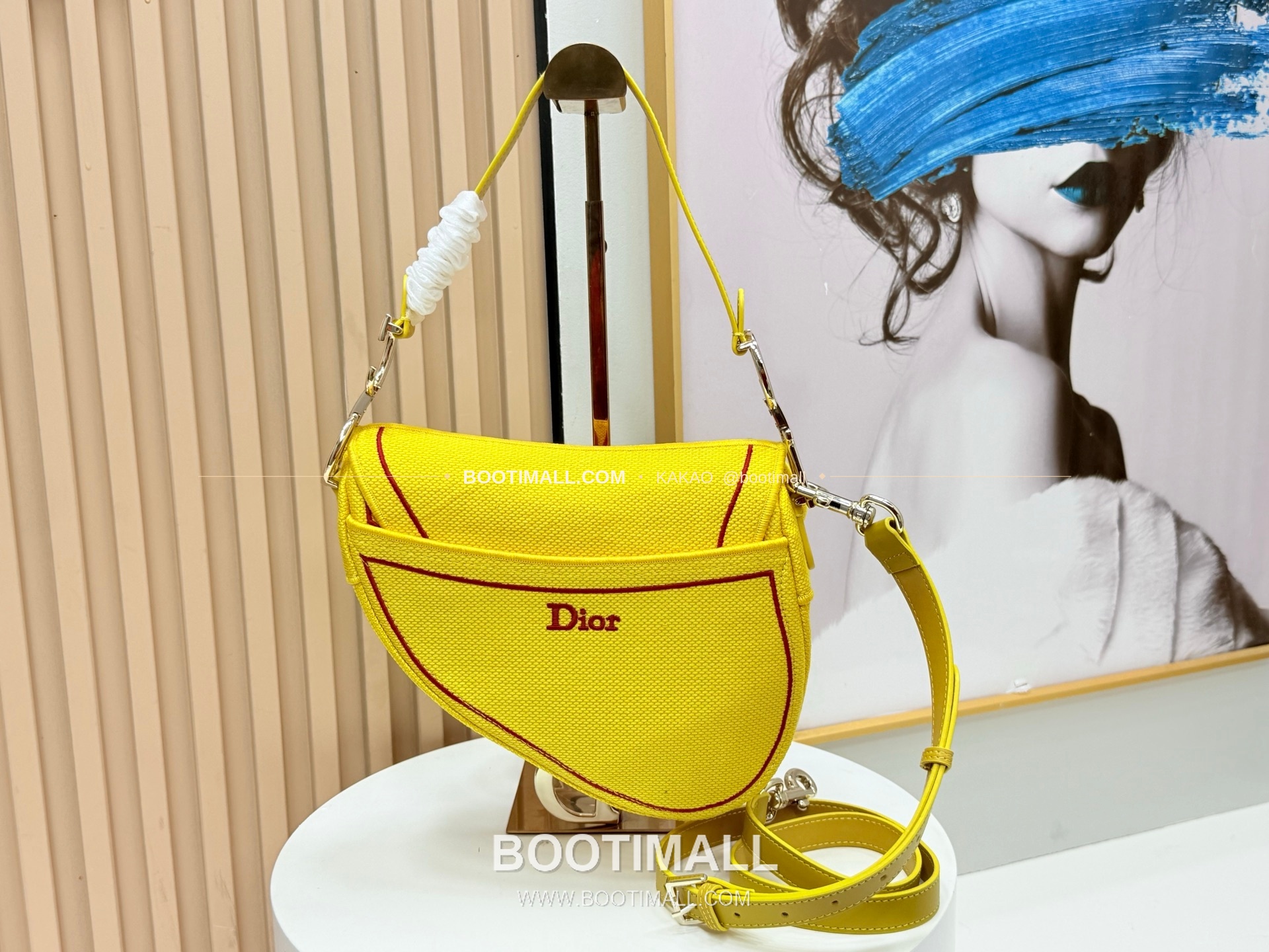 디올 새들 자수 패브릭 멀티 라지 숄더백 Dior Saddle Embroidered Fabric Multi Large Shoulder Bag 9930 24cm 4