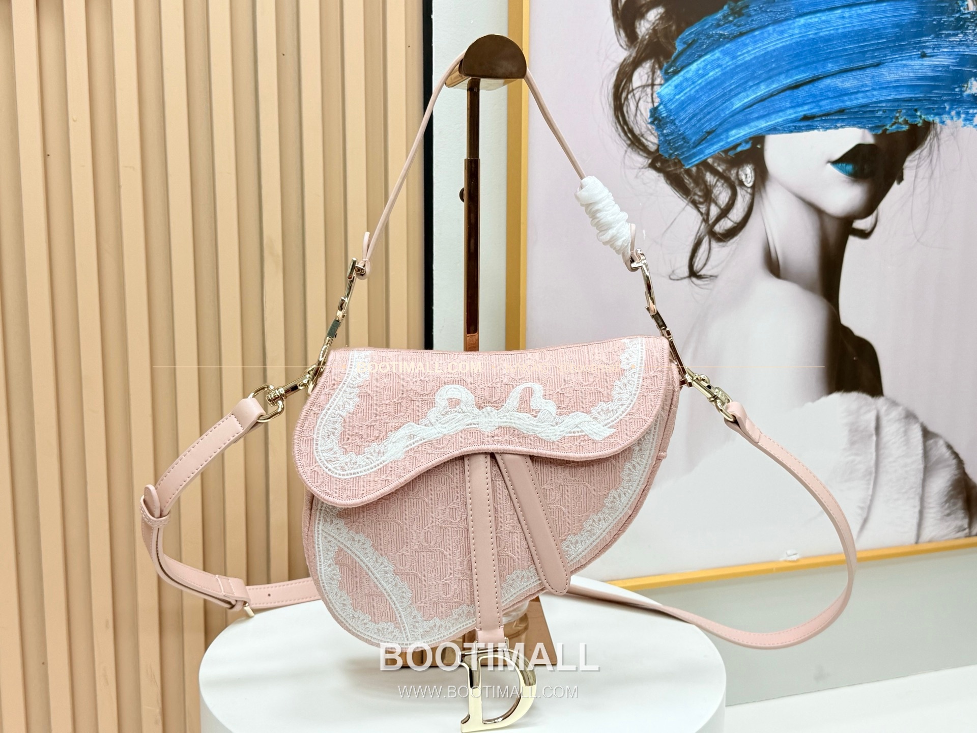 디올 새들 자수 패브릭 멀티 라지 숄더백 Dior Saddle Embroidered Fabric Multi Large Shoulder Bag 9930 24cm 1