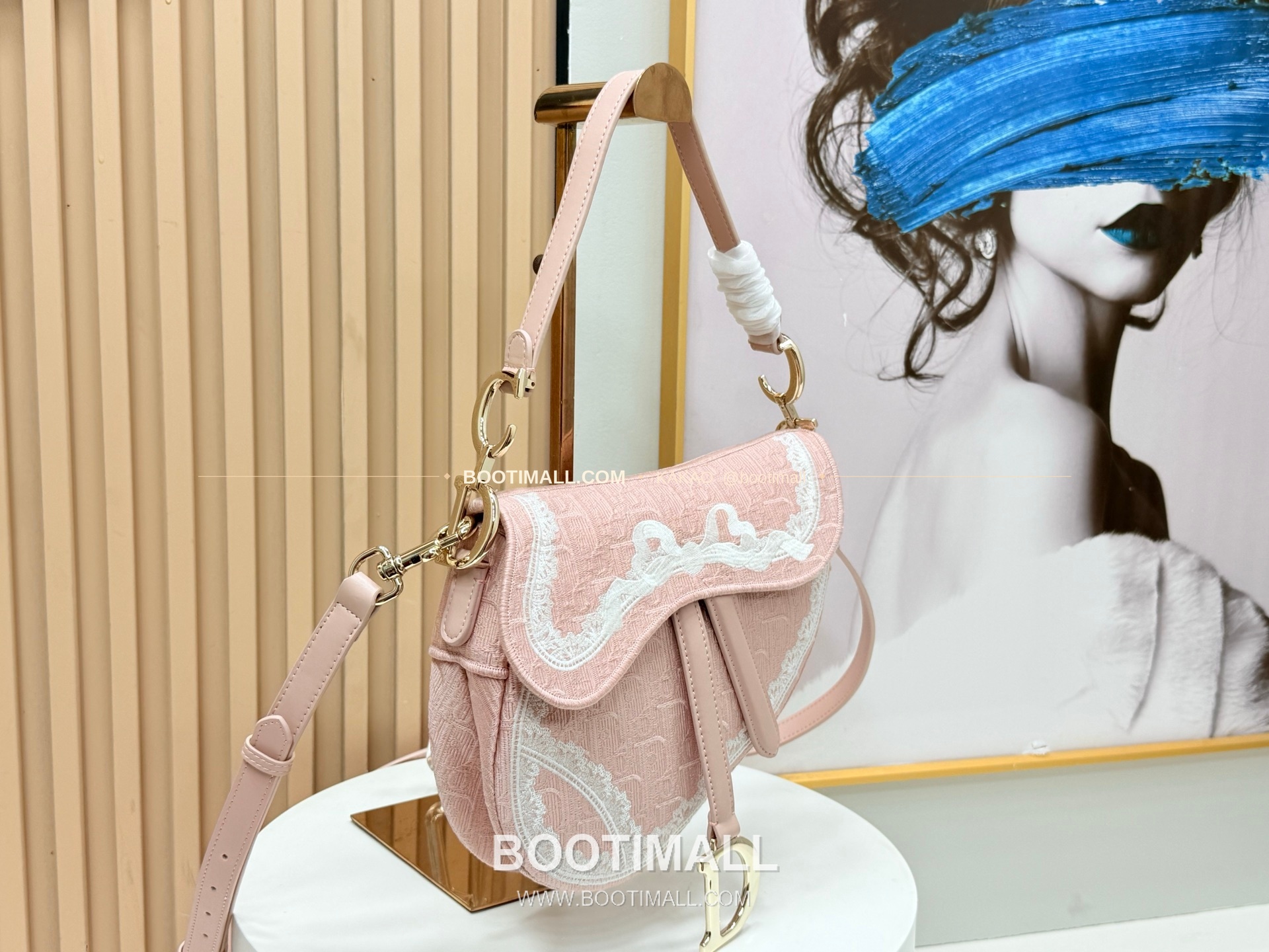 디올 새들 자수 패브릭 멀티 라지 숄더백 Dior Saddle Embroidered Fabric Multi Large Shoulder Bag 9930 24cm 2
