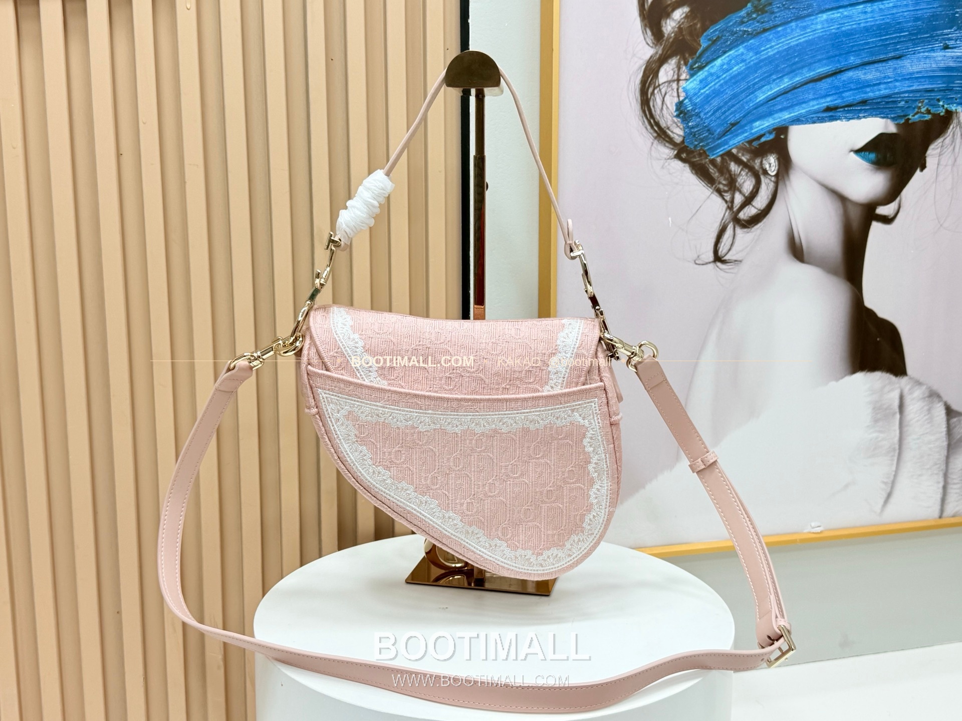 디올 새들 자수 패브릭 멀티 라지 숄더백 Dior Saddle Embroidered Fabric Multi Large Shoulder Bag 9930 24cm 4