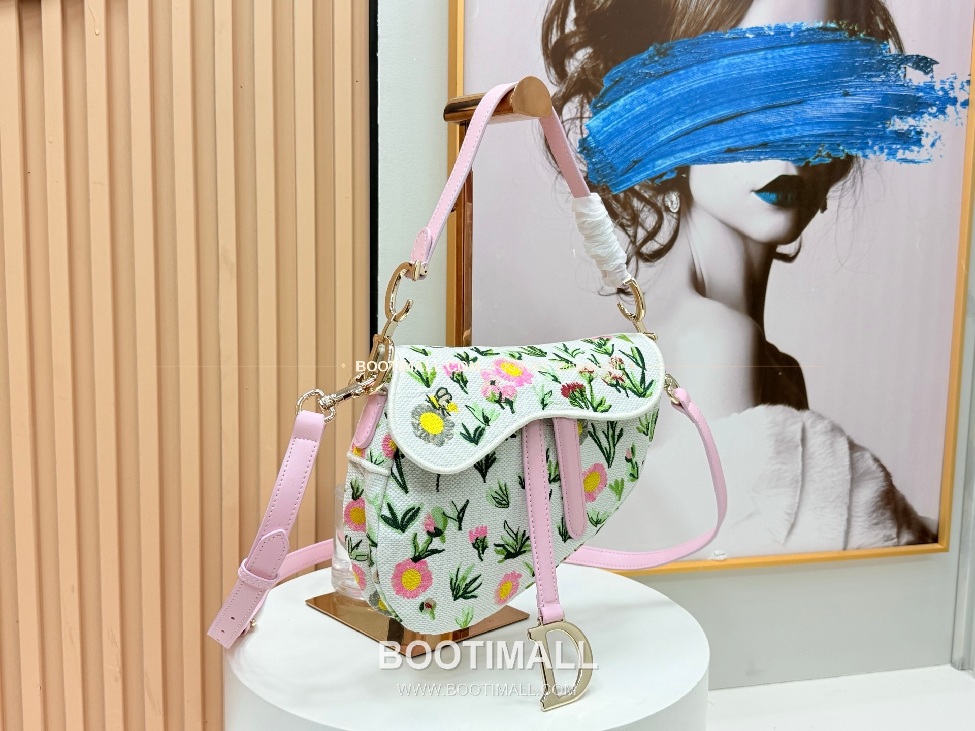 디올 새들 자수 패브릭 멀티 라지 숄더백 Dior Saddle Embroidered Fabric Multi Large Shoulder Bag 9930 24cm 2