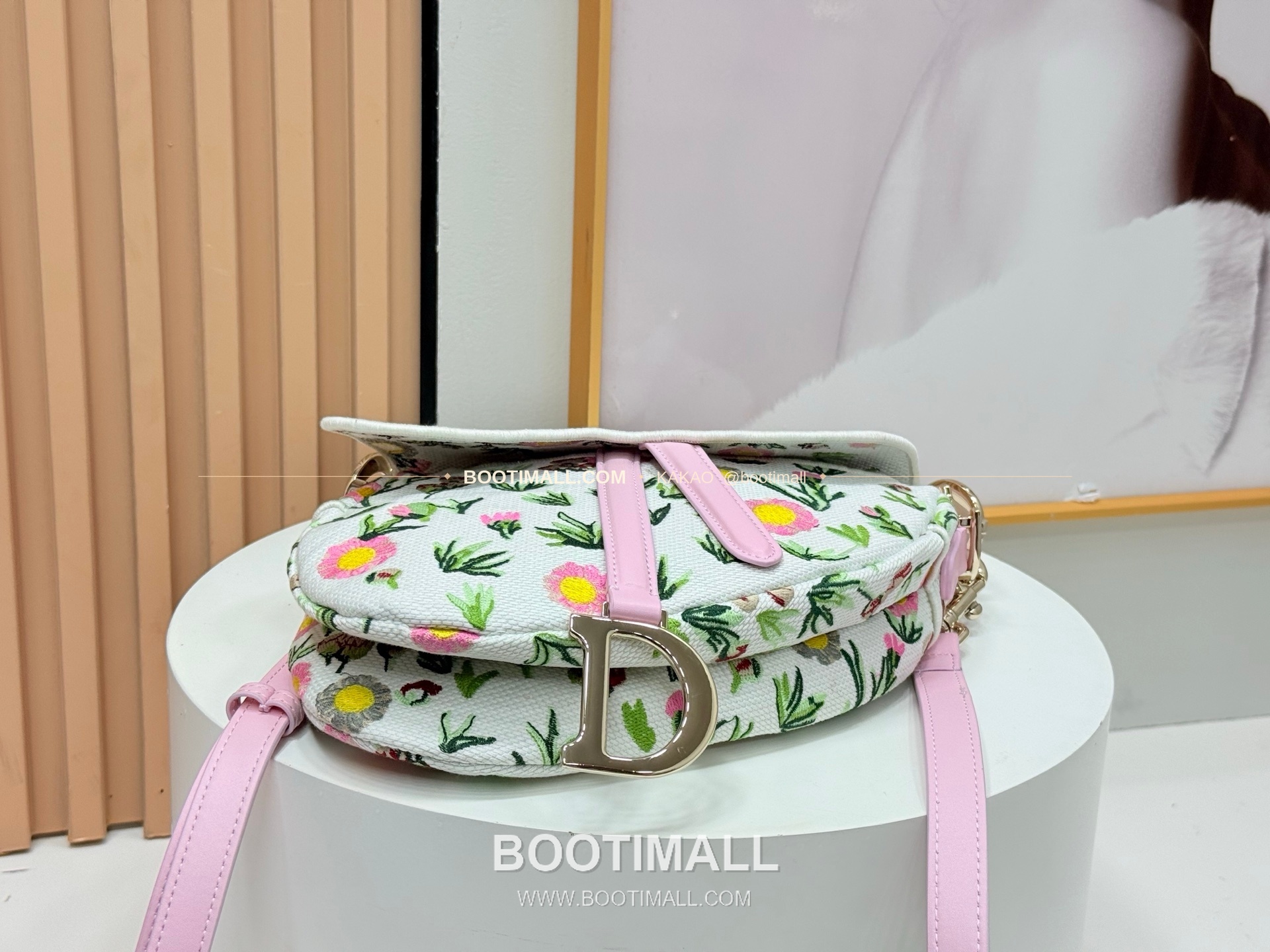 디올 새들 자수 패브릭 멀티 라지 숄더백 Dior Saddle Embroidered Fabric Multi Large Shoulder Bag 9930 24cm 5