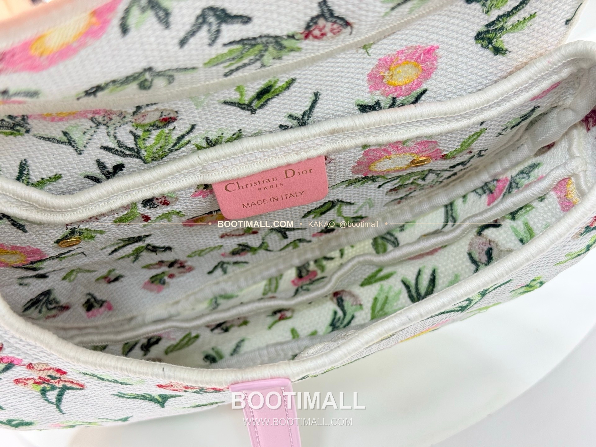 디올 새들 자수 패브릭 멀티 라지 숄더백 Dior Saddle Embroidered Fabric Multi Large Shoulder Bag 9930 24cm 7