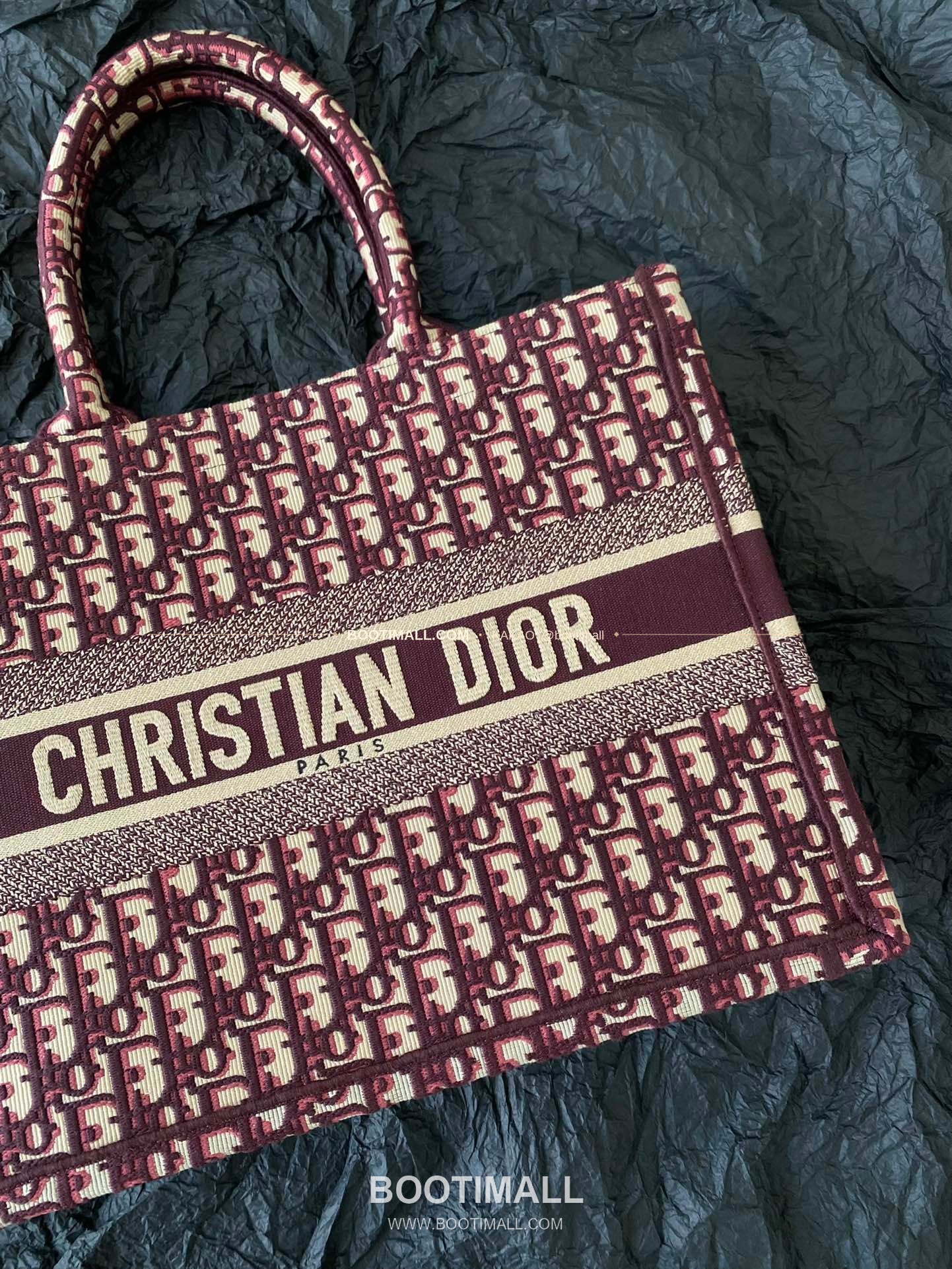 디올 오블리크 자수 캔버스 스몰 토트백 Dior Oblique Embroidered Canvas Small Tote Bag 8002 26cm 5