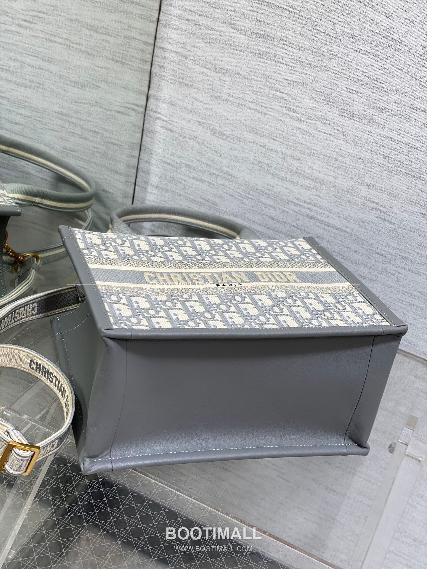 디올 오블리크 자수 캔버스 스트랩 스몰 토트백 Dior Oblique Embroidered Canvas Strap Small Tote Bag 26cm 7