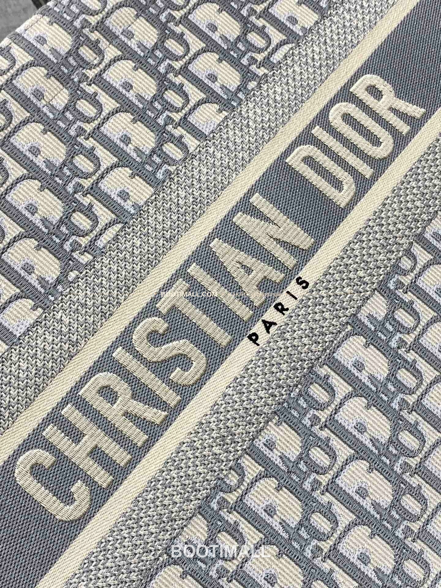 디올 오블리크 자수 캔버스 스트랩 미디엄 토트백 Dior Oblique Embroidered Canvas Strap Medium Tote Bag 36cm 6