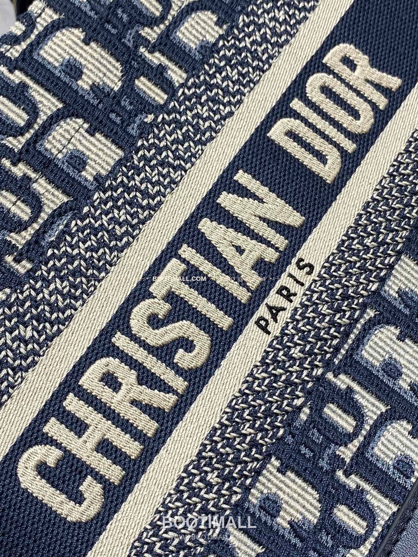 디올 오블리크 자수 캔버스 스트랩 스몰 토트백 Dior Oblique Embroidered Canvas Strap Small Tote Bag 27cm 3