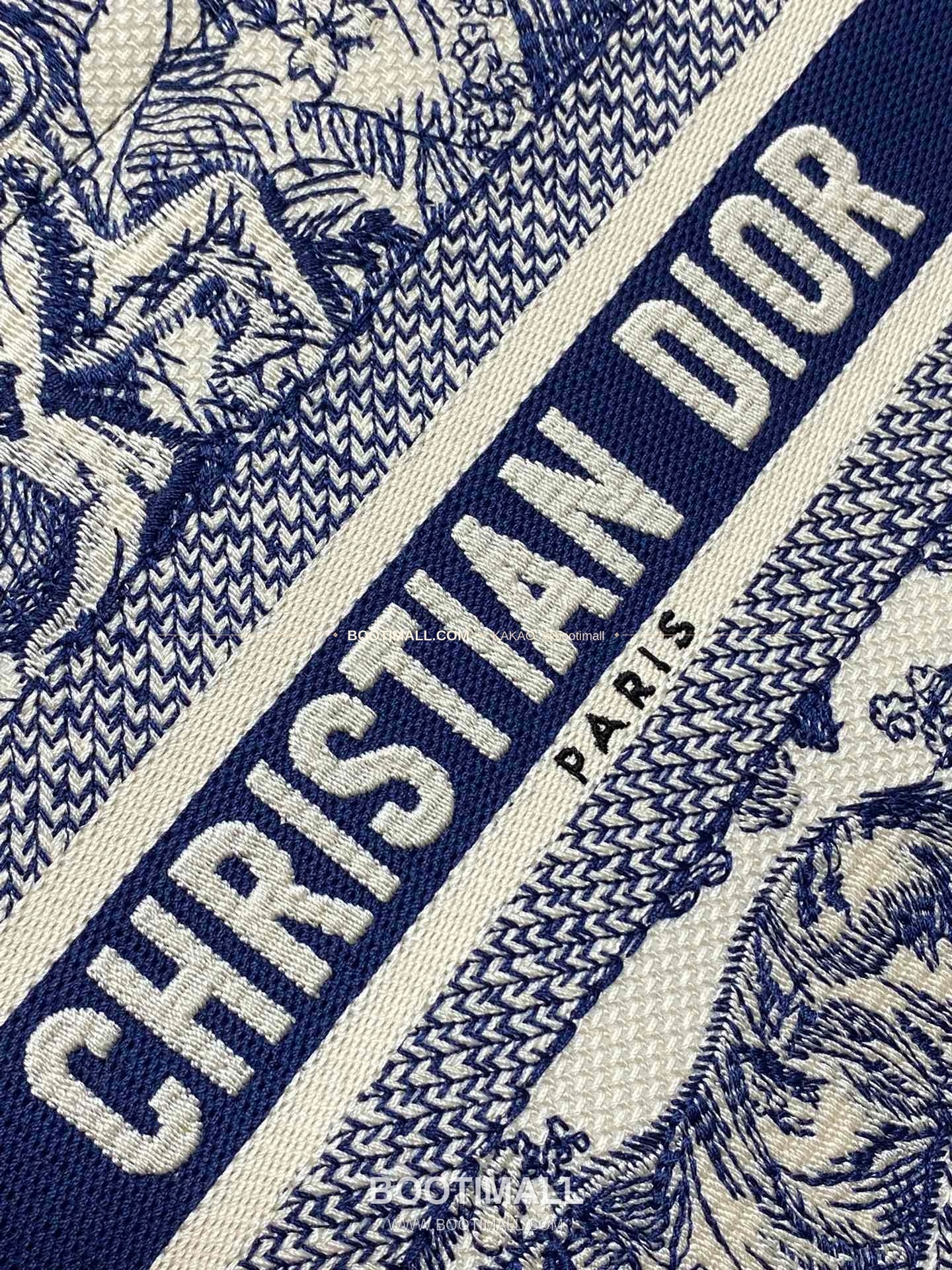 디올 오블리크 자수 캔버스 스트랩 스몰 토트백 Dior Oblique Embroidered Canvas Strap Small Tote Bag 26cm 2