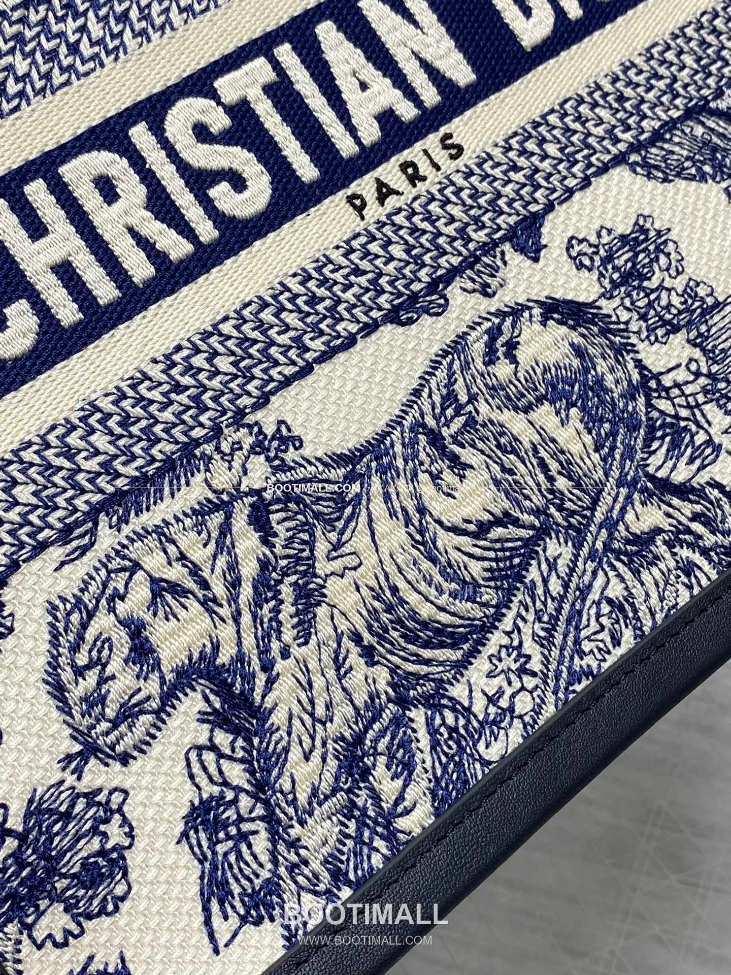 디올 오블리크 자수 캔버스 스트랩 스몰 토트백 Dior Oblique Embroidered Canvas Strap Small Tote Bag 26cm 3