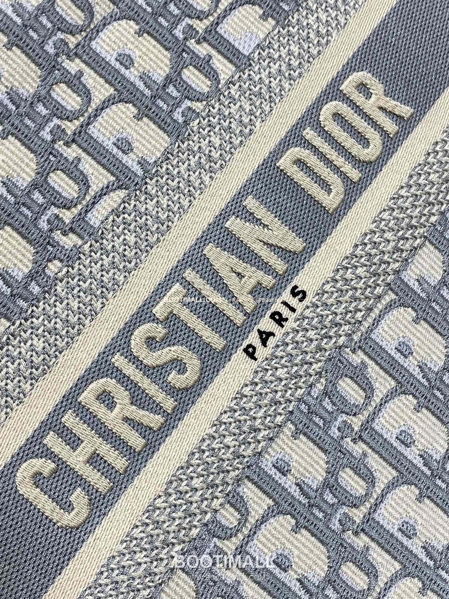 디올 오블리크 자수 캔버스 스트랩 스몰 토트백 Dior Oblique Embroidered Canvas Strap Small Tote Bag 26cm 2