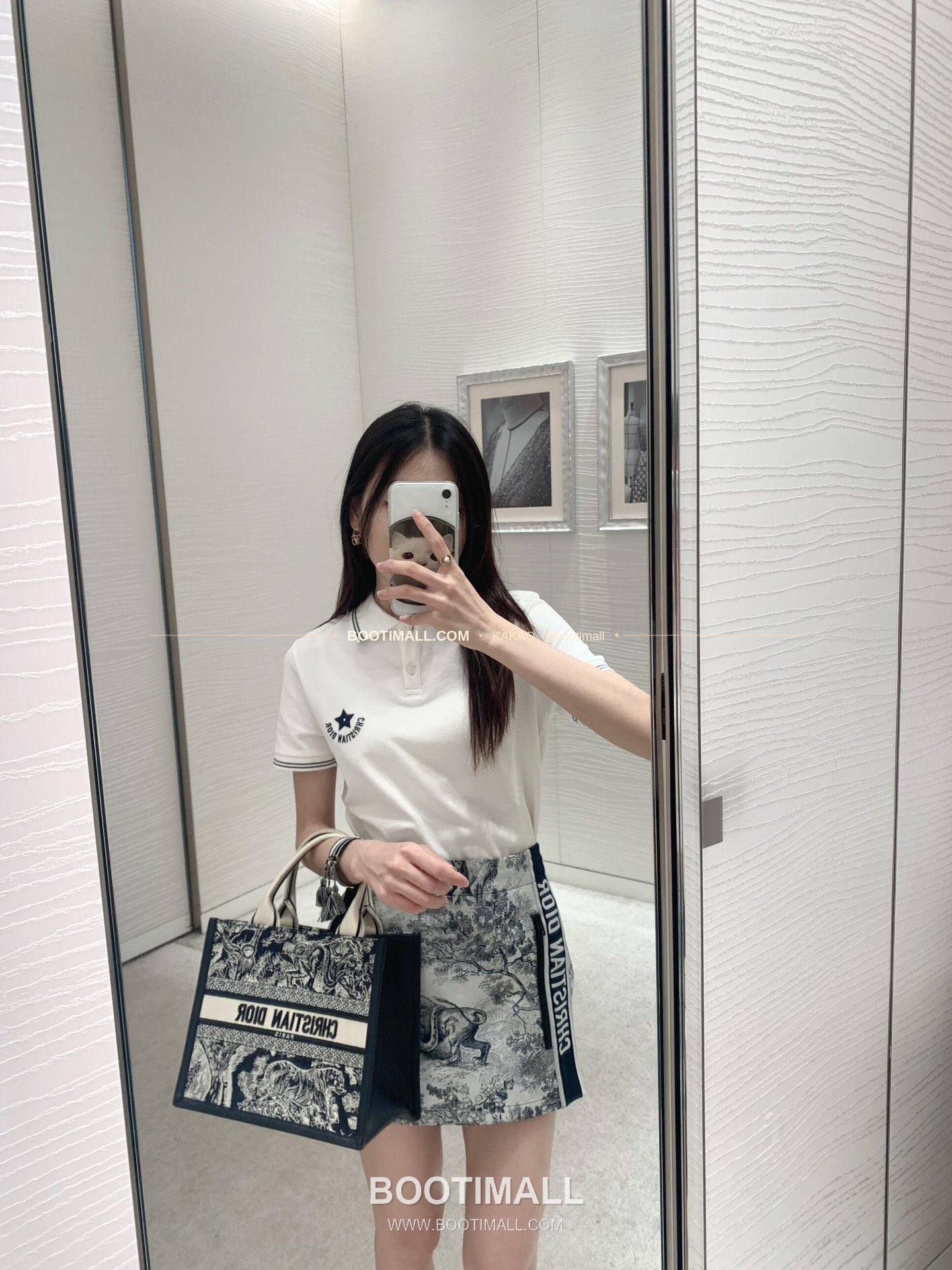디올 오블리크 자수 캔버스 스트랩 미디엄 토트백 Dior Oblique Embroidered Canvas Strap Medium Tote Bag 36cm 3