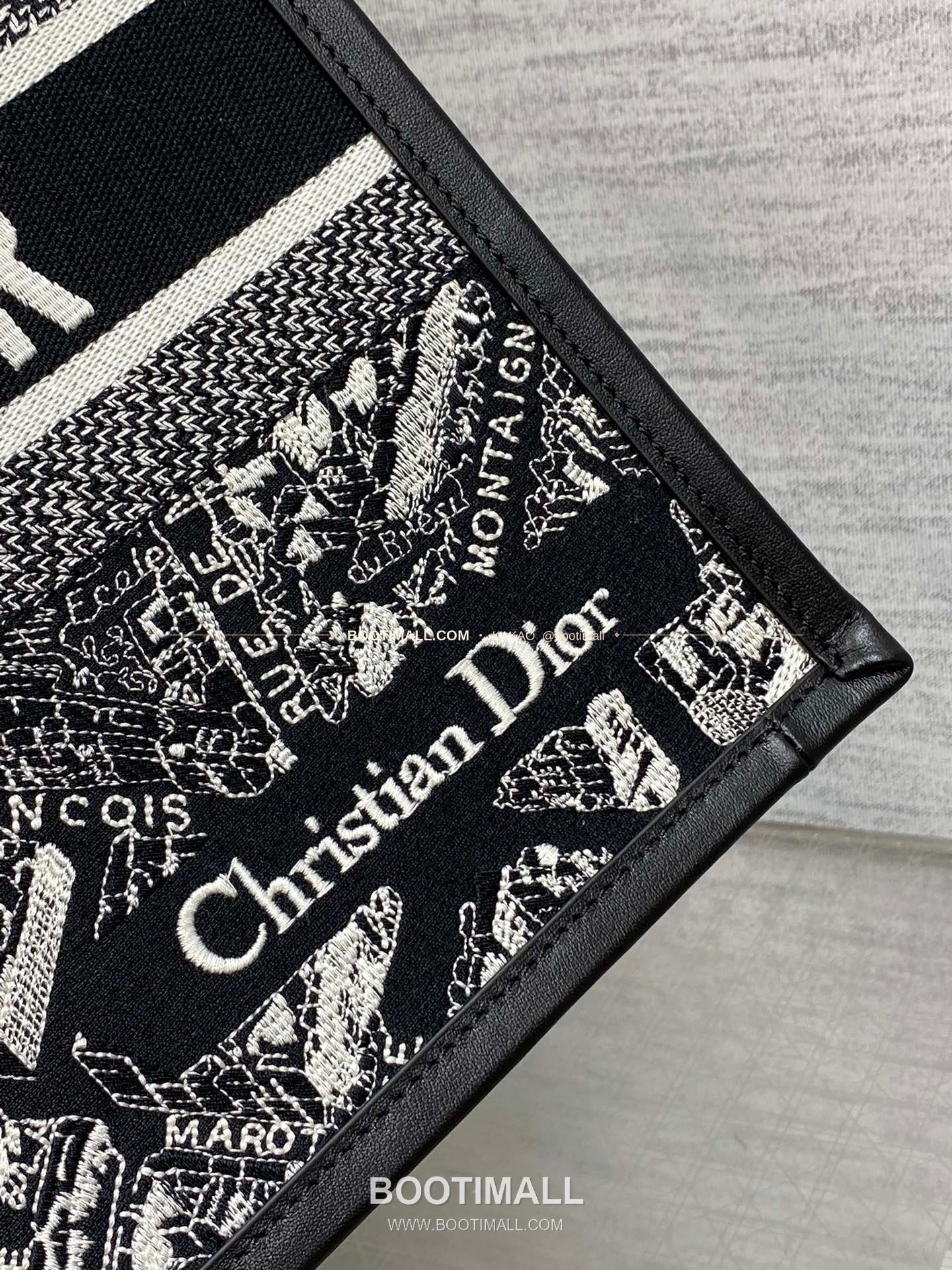 디올 오블리크 자수 캔버스 스트랩 미디엄 토트백 Dior Oblique Embroidered Canvas Strap Medium Tote Bag 36cm 8