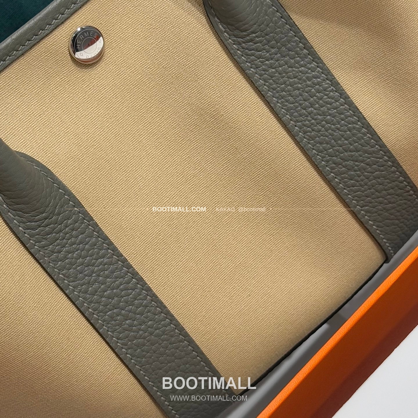 에르메스 가든파티 캔버스 레더 트림 토트백 Hermes Garden Party Canvas Leather Trim Tote Bag 30cm 5