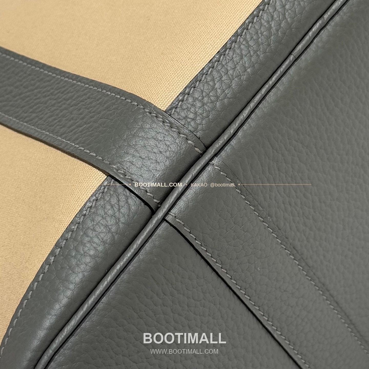 에르메스 가든파티 캔버스 레더 트림 토트백 Hermes Garden Party Canvas Leather Trim Tote Bag 30cm 6