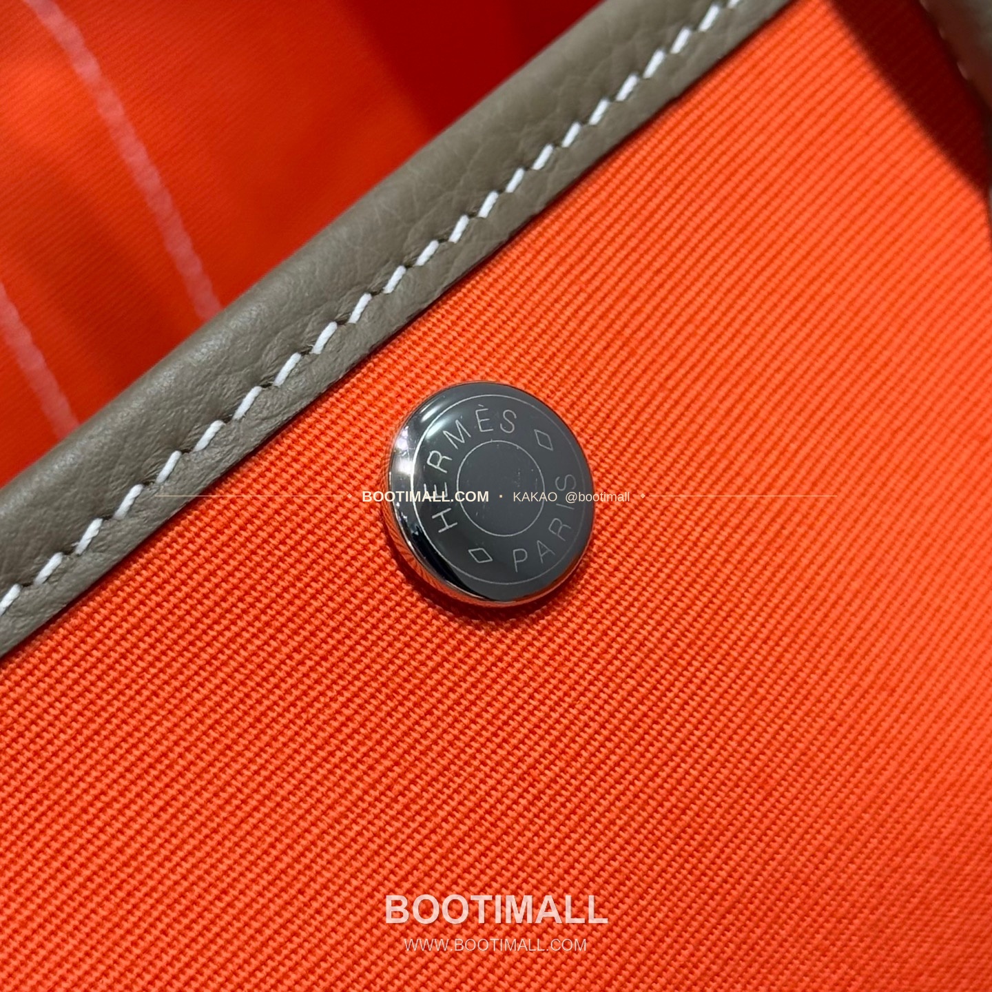 에르메스 가든파티 캔버스 레더 트림 토트백 Hermes Garden Party Canvas Leather Trim Tote Bag 30cm 5