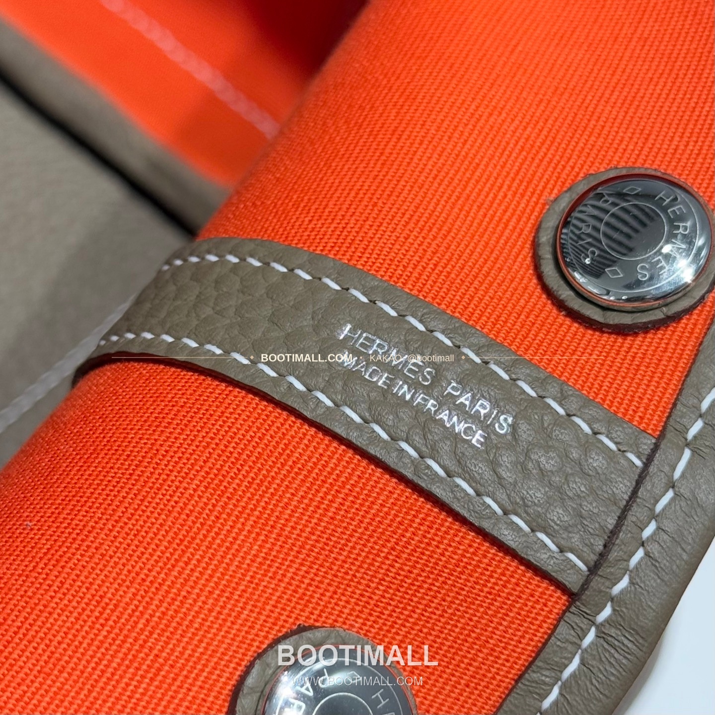 에르메스 가든파티 캔버스 레더 트림 토트백 Hermes Garden Party Canvas Leather Trim Tote Bag 30cm 6