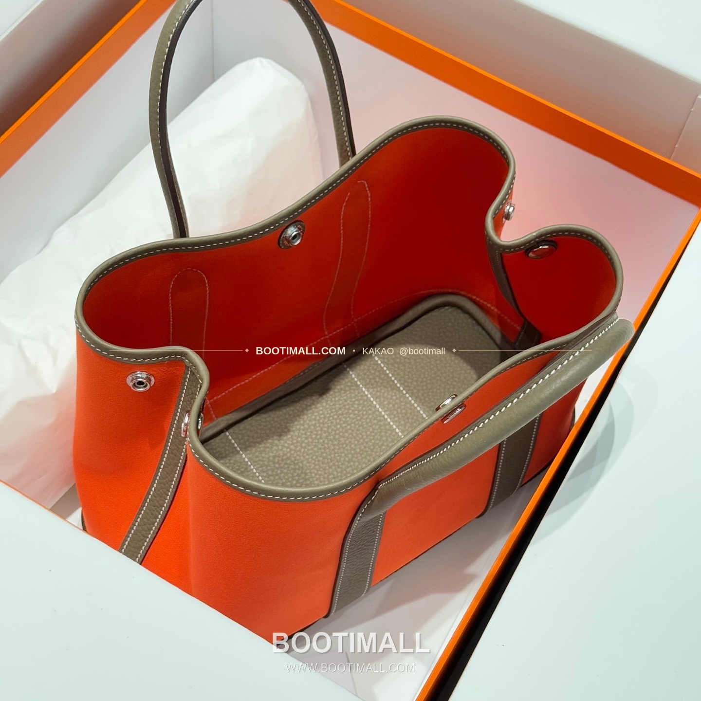 에르메스 가든파티 캔버스 레더 트림 토트백 Hermes Garden Party Canvas Leather Trim Tote Bag 30cm 9