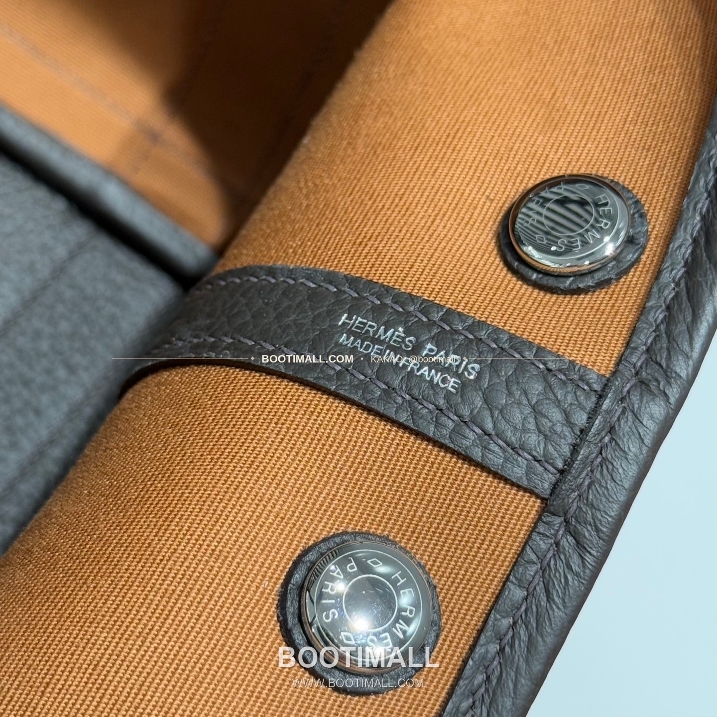 에르메스 가든파티 캔버스 레더 트림 토트백 Hermes Garden Party Canvas Leather Trim Tote Bag 30cm 6